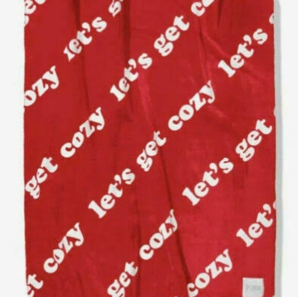 Victoria's Secret Red Cozy Blanket